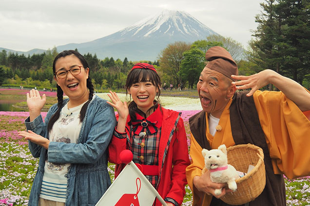 今日は富士山麓の芝桜を見にやって来ました！