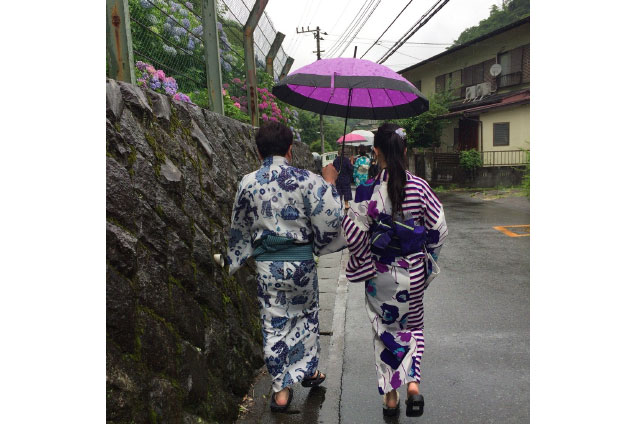 浴衣で歩くと風情がありますね！