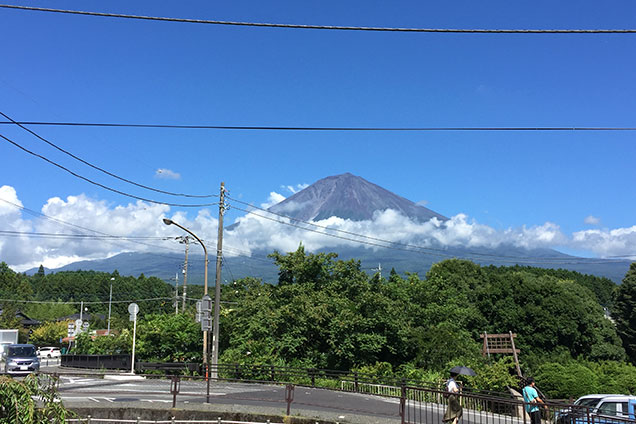 本日は富士山のわき水でひんやりするツアー！