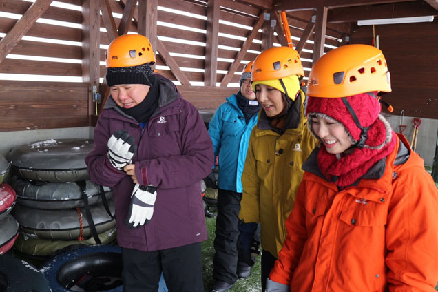 雪ということで雪のアクティビティに挑戦！