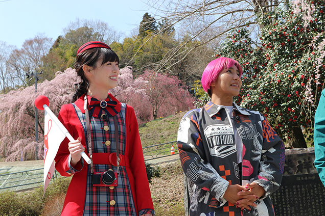 ゲストの山本美憂さん！桜カラーでありがとうございます！