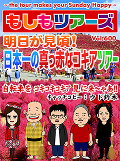 明日が見頃！日本一の真っ赤なコキアツアー