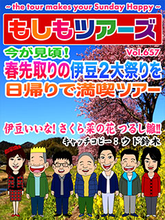 今が見頃！春先取りの伊豆2大祭りを日帰りで満喫ツアー