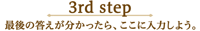 3rd step