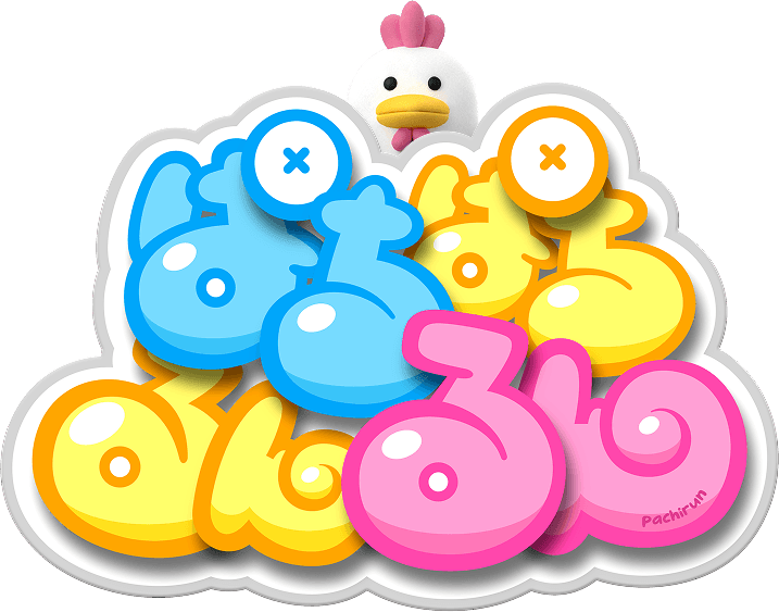 ロゴ ぱちぱちるんるん