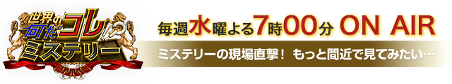 世界の何だコレ！？ミステリー #fujitv 毎週水曜よる7時00分放送！