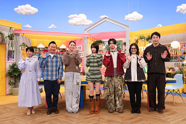 左から）生野陽子（フジテレビアナウンサー）、山内健司（かまいたち）、滝沢カレン、あの、栗田航兵（OCTPATH）、ギャル曽根、濱家隆一（かまいたち）