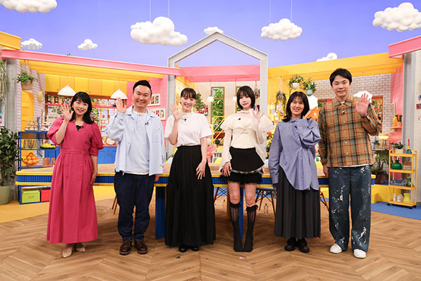 左から）生野陽子（フジテレビアナウンサー）、山内健司（かまいたち）、綾瀬はるか、あの、井森美幸、濱家隆一（かまいたち）