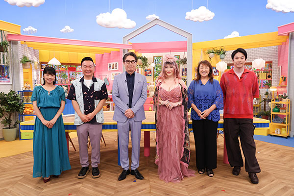 左から）生野陽子（フジテレビアナウンサー）、山内健司（かまいたち）、生瀬勝久、叶美香、北斗晶、濱家隆一（かまいたち）