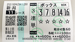 みんなのKEIBA みんなの３連単５頭BOX予想 新潟記念 馬券画像