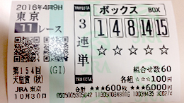 みんなのKEIBA みんなの３連単５頭BOX予想 馬券画像