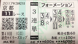 みんなのKEIBA みんなの3連単 馬券画像
