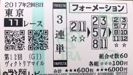みんなのKEIBA みんなの3連単 馬券画像