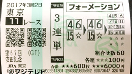 みんなのKEIBA みんなの3連単 馬券画像