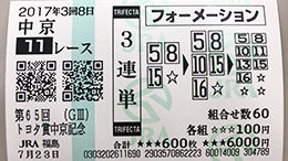 みんなのKEIBA みんなの3連単 馬券画像