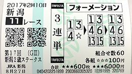 みんなのKEIBA みんなの3連単 馬券画像