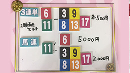 みんなのKEIBA みんなの夢馬券 安藤勝己 馬券画像