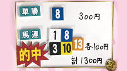 みんなのKEIBA みんなの夢馬券 高田秋 馬券画像