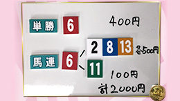 みんなのKEIBA みんなの夢馬券 井崎脩五郎 馬券画像