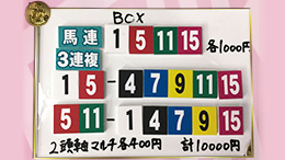 みんなのKEIBA みんなの夢馬券 細江純子 馬券画像