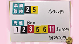 みんなのKEIBA みんなの夢馬券 曽田麻衣子 馬券画像