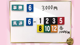 みんなのKEIBA みんなの夢馬券 細江純子 馬券画像