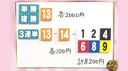 みんなのKEIBA みんなの夢馬券 細江純子 馬券画像