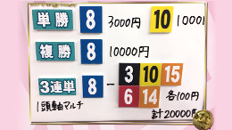 みんなのKEIBA みんなの夢馬券 立川志らく 馬券画像