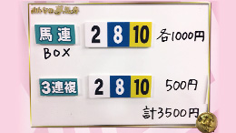 みんなのKEIBA みんなの夢馬券 井崎脩五郎 馬券画像