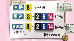 みんなのKEIBA みんなの夢馬券 井崎脩五郎 馬券画像