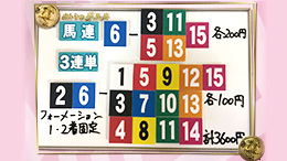 みんなのKEIBA みんなの夢馬券 細江純子 馬券画像