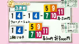 みんなのKEIBA みんなの夢馬券 細江純子 馬券画像