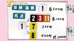 みんなのKEIBA みんなの夢馬券 井崎脩五郎 馬券画像