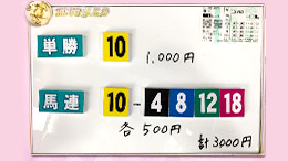 みんなのKEIBA みんなの夢馬券 井崎脩五郎 馬券画像