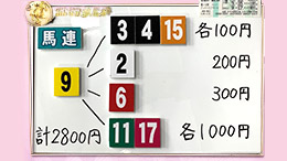 みんなのKEIBA みんなの夢馬券 井崎脩五郎 馬券画像