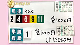 みんなのKEIBA みんなの夢馬券 細江純子 馬券画像