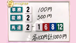 みんなのKEIBA みんなの夢馬券 井崎脩五郎 馬券画像