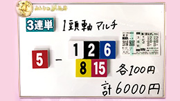 みんなのKEIBA みんなの夢馬券 小嶋陽菜 馬券画像