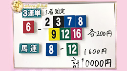 みんなのKEIBA みんなの夢馬券 細江純子 馬券画像