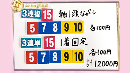 みんなのKEIBA みんなの夢馬券 井崎脩五郎 馬券画像