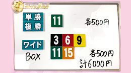 みんなのKEIBA みんなの夢馬券 細江純子 馬券画像