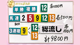 みんなのKEIBA みんなの夢馬券 細江純子 馬券画像