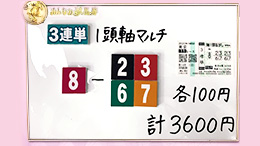 みんなのKEIBA みんなの夢馬券 細江純子 馬券画像