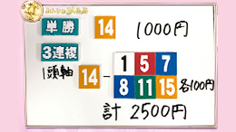 みんなのKEIBA みんなの夢馬券 高田秋 馬券画像