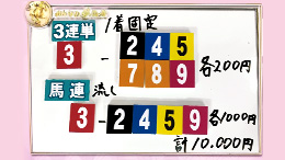 みんなのKEIBA みんなの夢馬券 細江純子 馬券画像