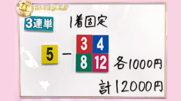 みんなのKEIBA みんなの夢馬券 優木まおみ 馬券画像