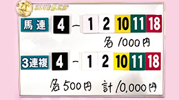 みんなのKEIBA みんなの夢馬券 松木安太郎 馬券画像