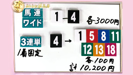 みんなのKEIBA みんなの夢馬券 細江純子 馬券画像