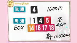 みんなのKEIBA みんなの夢馬券 細江純子 馬券画像