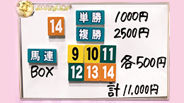 みんなのKEIBA みんなの夢馬券 細江純子 馬券画像